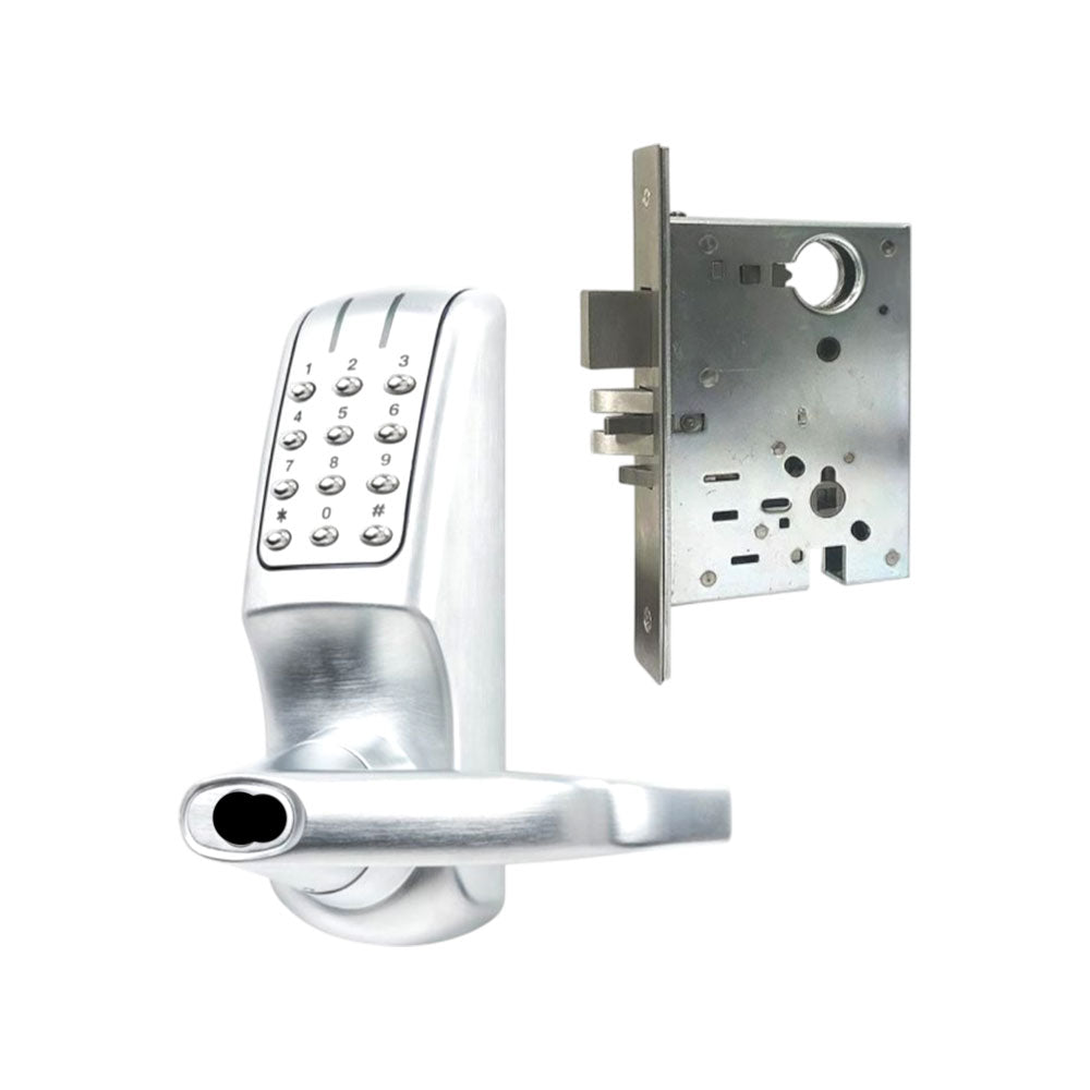 KeyInCode KIC5255 Pin Code Lockset with Mortise Latch and Auto Deadbolt - Grade 2