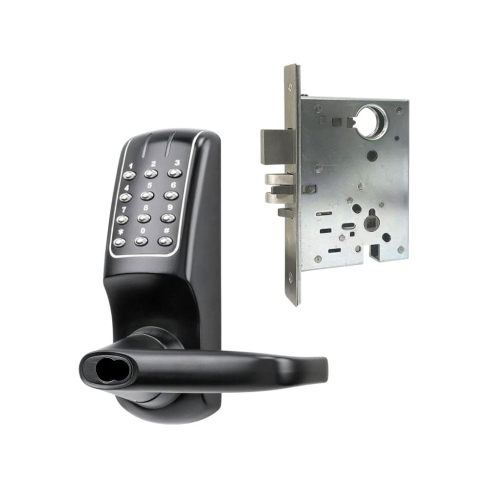 KeyInCode KIC5255 Pin Code Lockset with Mortise Latch and Auto Deadbolt - Grade 2