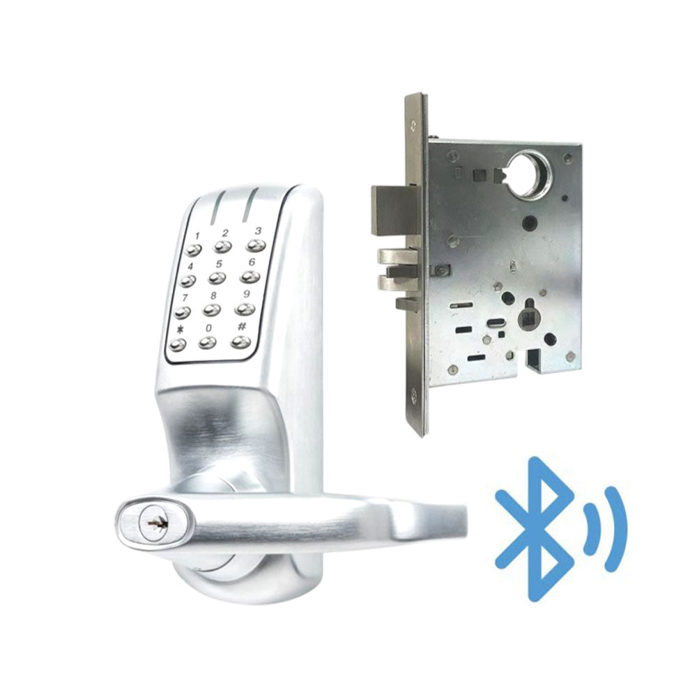 KeyInCode KIC5255 WB Bluetooth and Wi-Fi Enabled Lockset with Mortise Latch and Auto Deadbolt - Grade 2