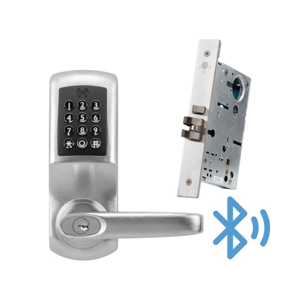 KeyInCode KIC5550 KWB Bluetooth and Wi-Fi Enabled Lockset with Mortise Lock Body - Grade 2