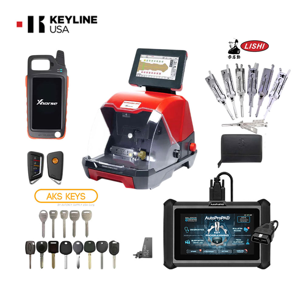 The Ultimate Beginner Bundle with GYMKANA Key Cutting Machine for Automotive Locksmiths