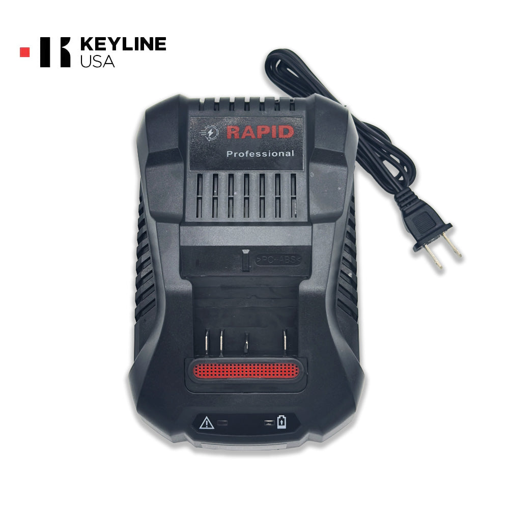 Keyline OPZ11715B 100/240V Battery Quick Charger for Messenger Key Cutting Machine