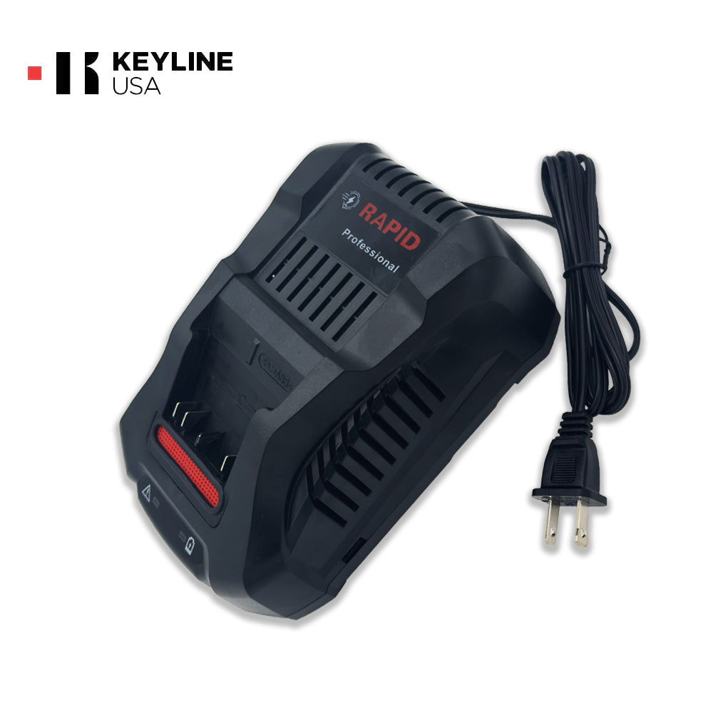 Keyline OPZ11715B 100/240V Battery Quick Charger for Messenger Key Cutting Machine