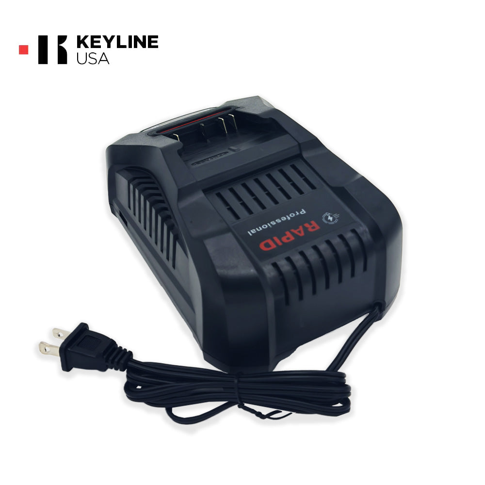 Keyline OPZ11715B 100/240V Battery Quick Charger for Messenger Key Cutting Machine