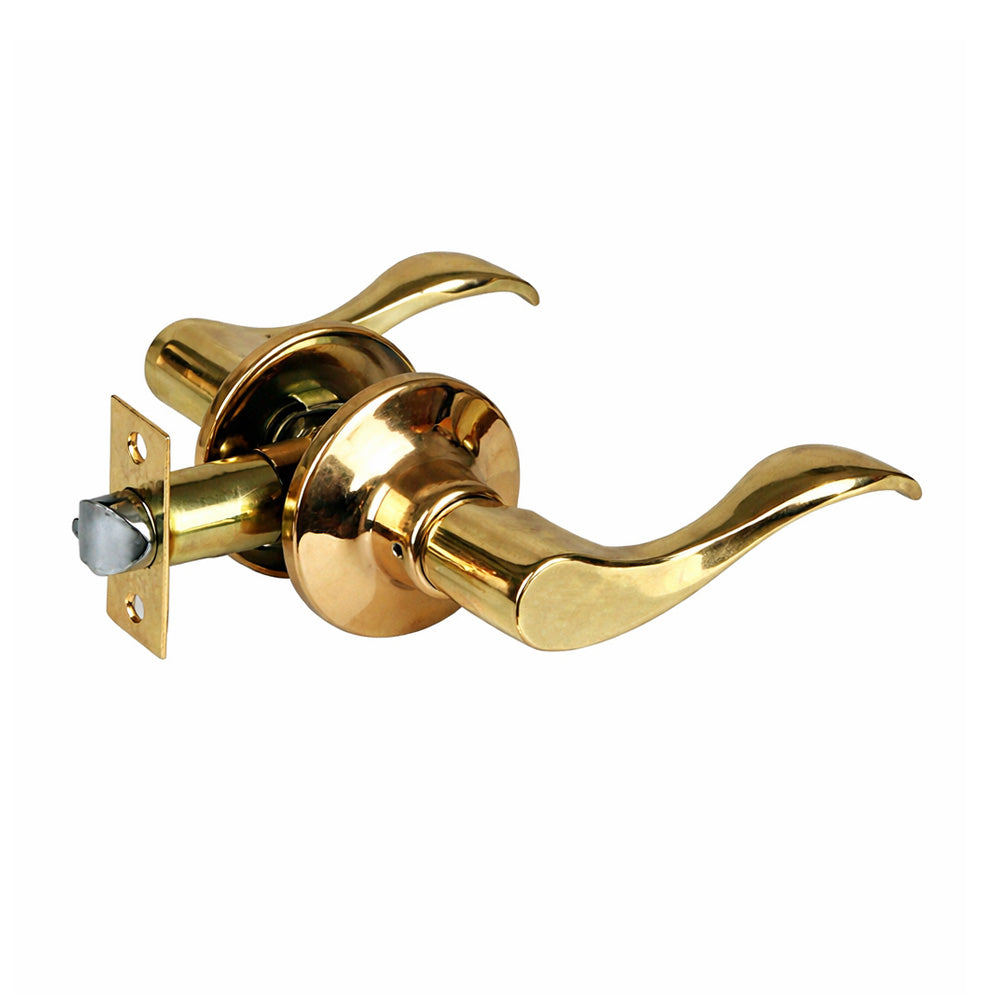 Design #1 Passage Leverset Grade 3 Polished Brass KLE01-PB-PS