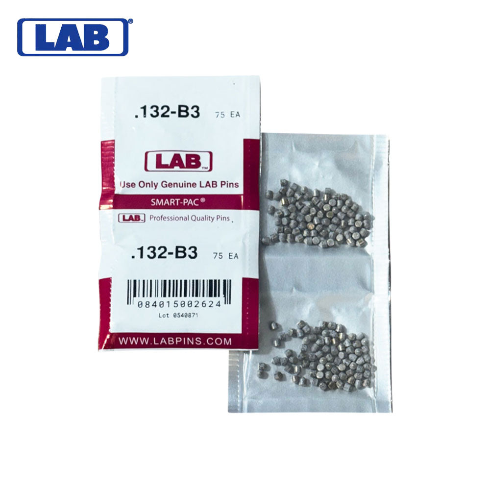 LAB - 132B - .132 Bottom Pin - .115 Diameter - Crown .003 Universal - Color-Coded - Brass Alloy - Smart Pack 150 Pins