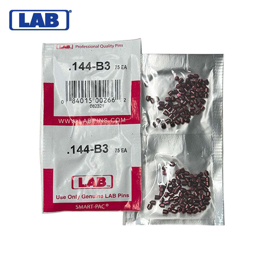 LAB - 144B - .144 Bottom Pin - .115 Diameter - Crown .003 Universal - Color-Coded - Brass Alloy - Smart Pack 150 Pins