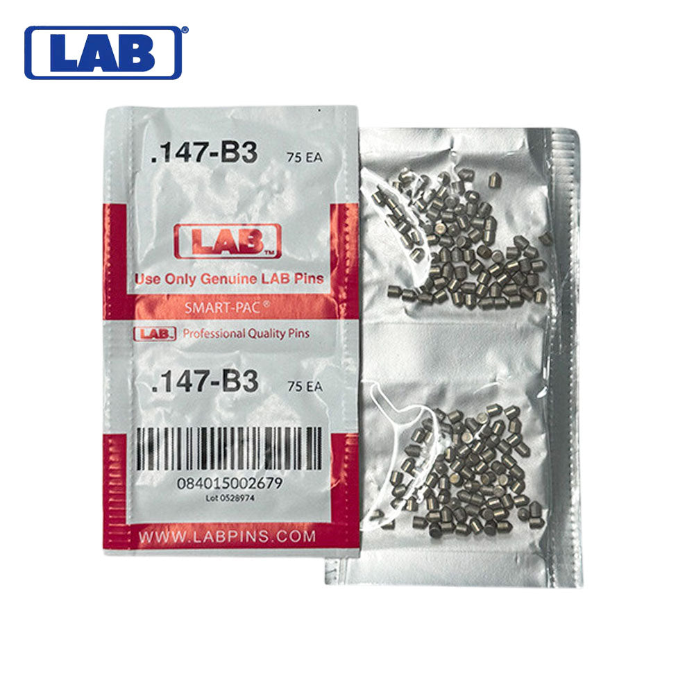 LAB - 147B - .147 Bottom Pin - .115 Diameter - Crown .003 Universal - Color-Coded - Brass Alloy - Smart Pack 150 Pins