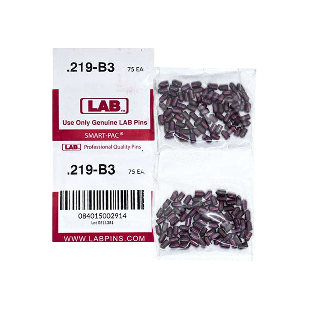 LAB - 219B - .219 Bottom Pin - .115 Diameter - Crown .003 Universal - Color-Coded - Brass Alloy - Smart Pack 150 Pins