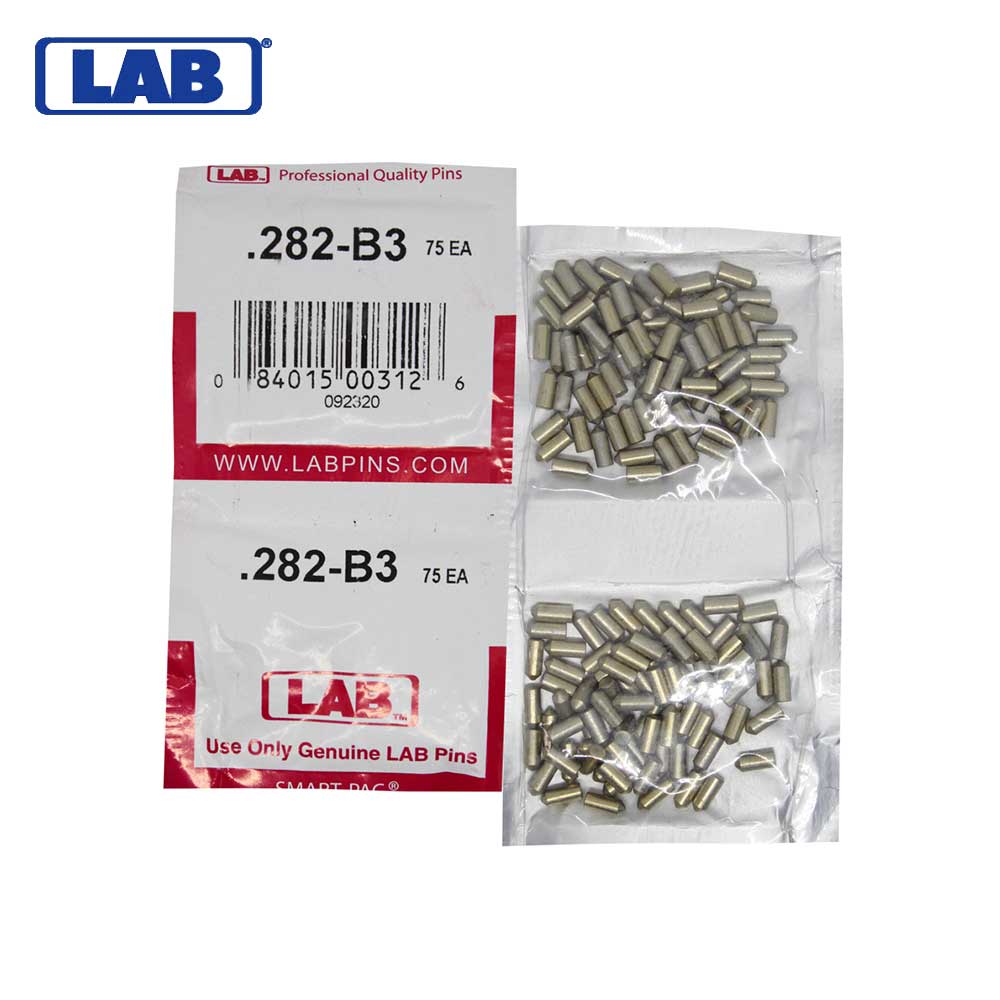 LAB - 282B - .282 Bottom Pin - .115 Diameter - Crown .003 Universal - Color-Coded - Brass Alloy - Smart Pack 150 Pins