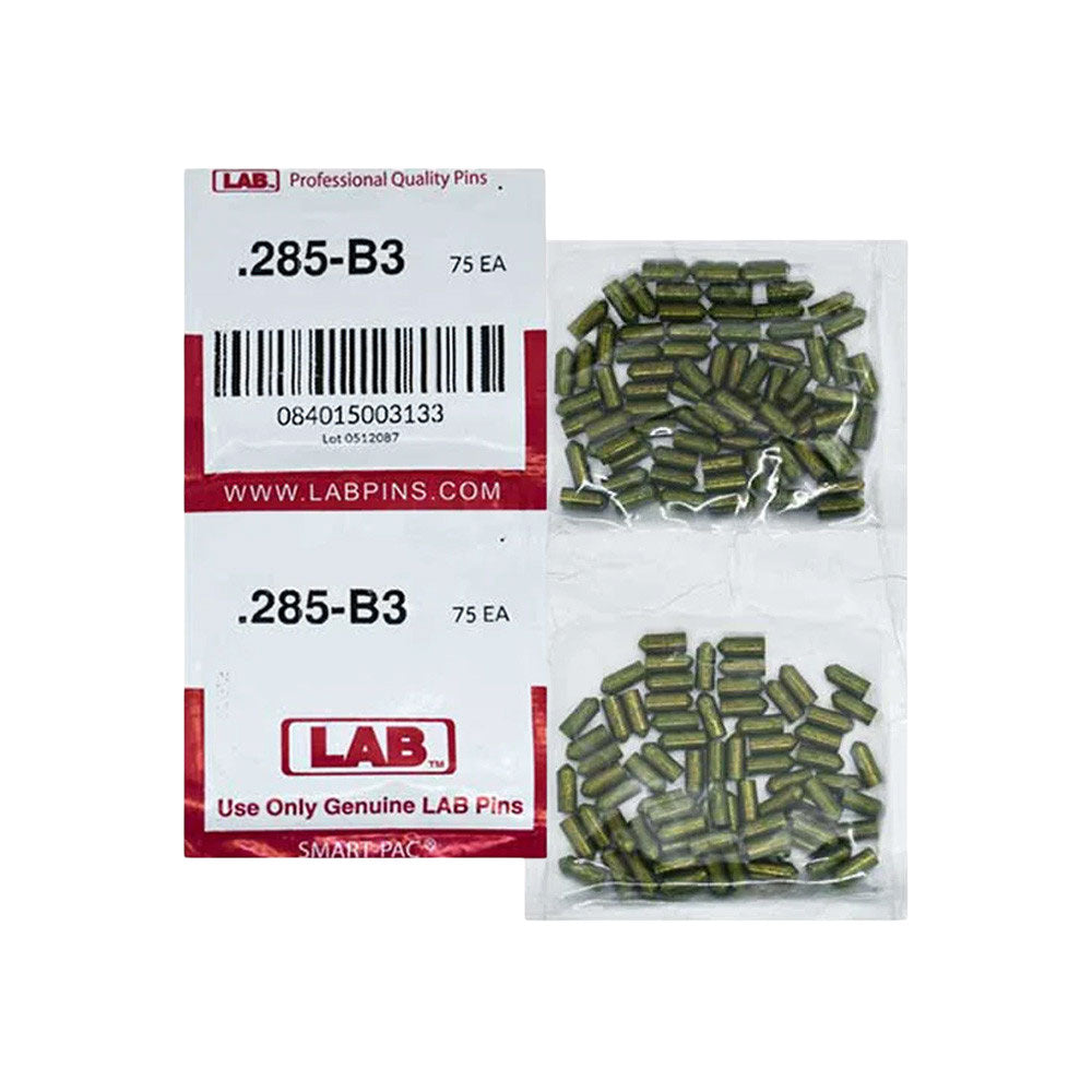 LAB - 285B - .285 Bottom Pin - .115 Diameter - Crown .003 Universal - Color-Coded - Brass Alloy - Smart Pack 150 Pins