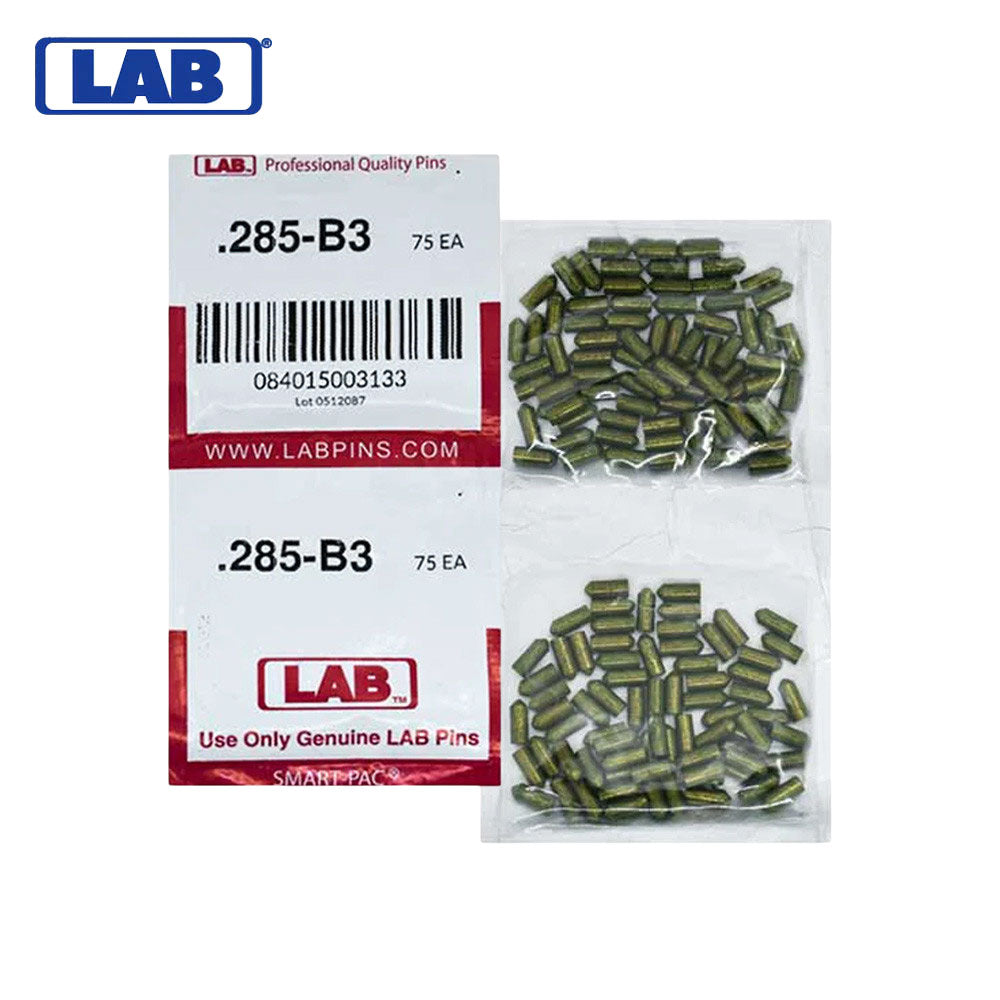 LAB - 285B - .285 Bottom Pin - .115 Diameter - Crown .003 Universal - Color-Coded - Brass Alloy - Smart Pack 150 Pins
