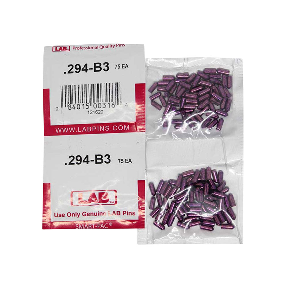 LAB - 294B - .294 Bottom Pin - .115 Diameter - Crown .003 Universal - Color-Coded - Brass Alloy - Smart Pack 150 Pins