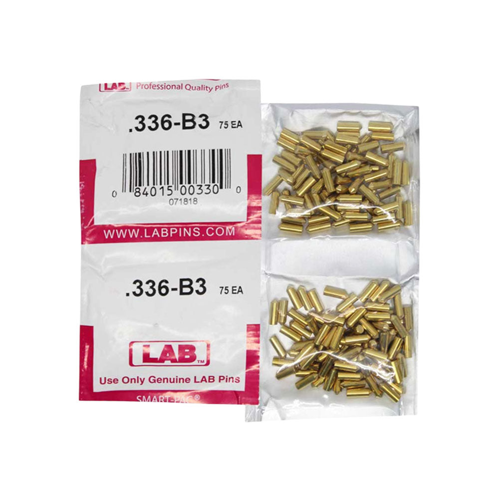LAB - 336B - .336 Bottom Pin - .115 Diameter - Crown .003 Universal - Color-Coded - Brass Alloy - Smart Pack 150 Pins