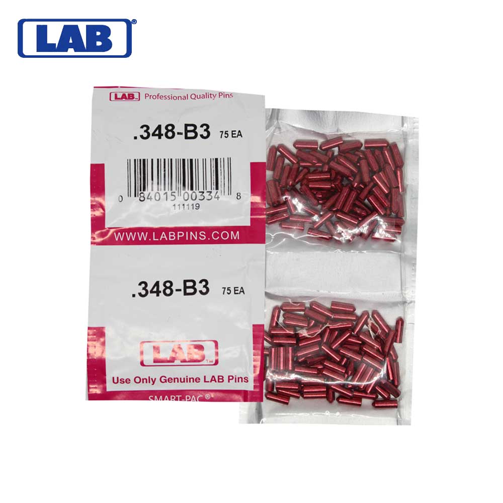 LAB - 348B - .348 Bottom Pin - .115 Diameter - Crown .003 Universal - Color-Coded - Brass Alloy - Smart Pack 150 Pins