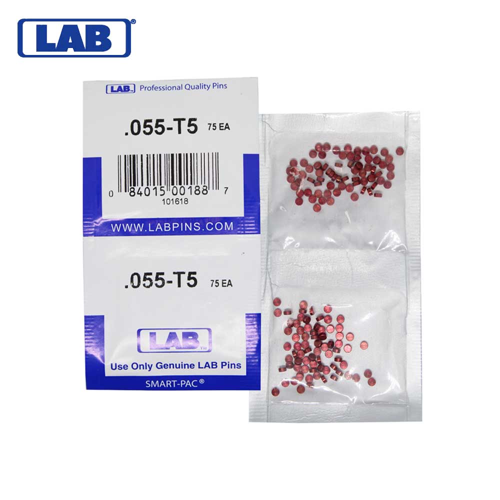 LAB - 5055T-SP - .055 Top Pin - .115 Diameter - Crown .005 Universal - Color-Coded - Brass Alloy - Smart Pack 150 Pins