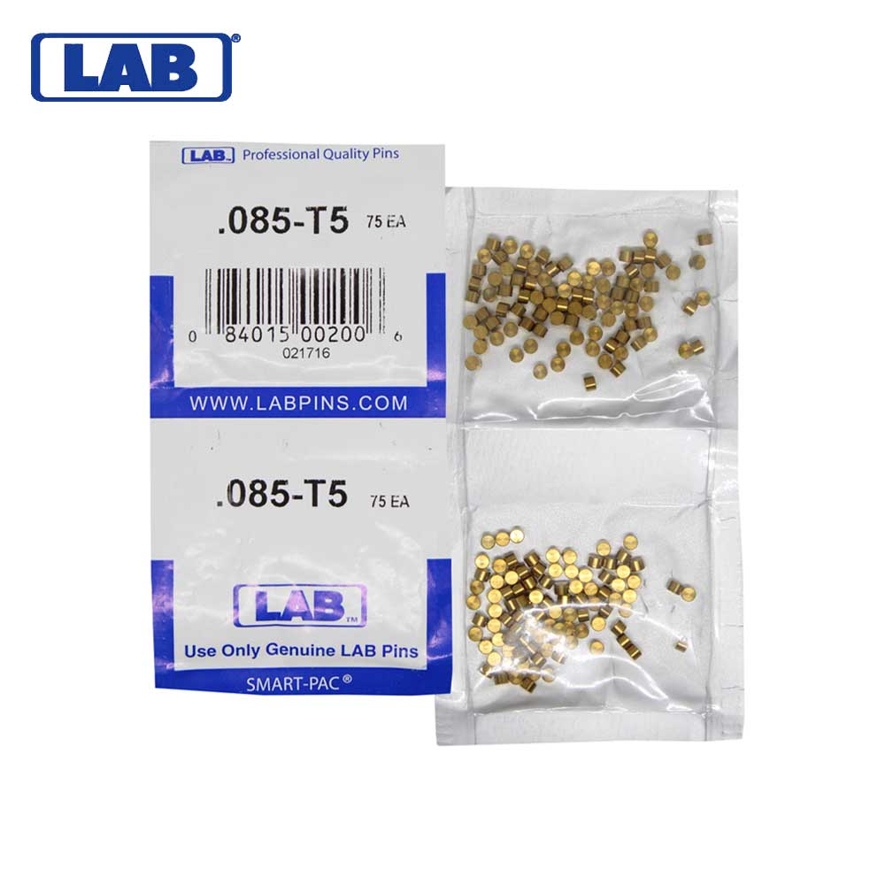 LAB - 5085T-SP - .085 Top Pin - .115 Diameter - Crown .005 Universal - Color-Coded - Brass Alloy - Smart Pack 150 Pins