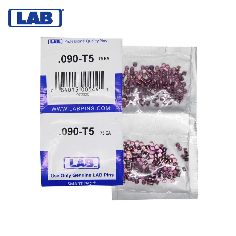 LAB - 5090T-SP - .090 Top Pin - .115 Diameter - Crown .005 Universal - Color-Coded - Brass Alloy - Smart Pack 150 Pins