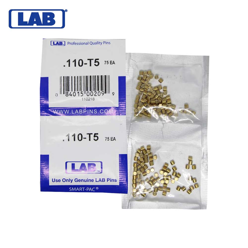 LAB - 5110T-SP - .110 Top Pin - .115 Diameter - Crown .005 Universal - Color-Coded - Brass Alloy - Smart Pack 150 Pins