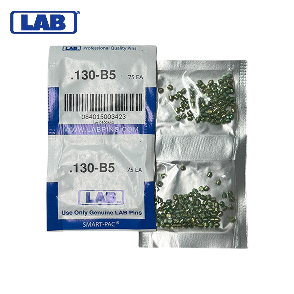 LAB - 5130B-SP - .130 Bottom Pin - .115 Diameter - Crown .005 Universal - Color-Coded - Brass Alloy - Smart Pack 150 Pins