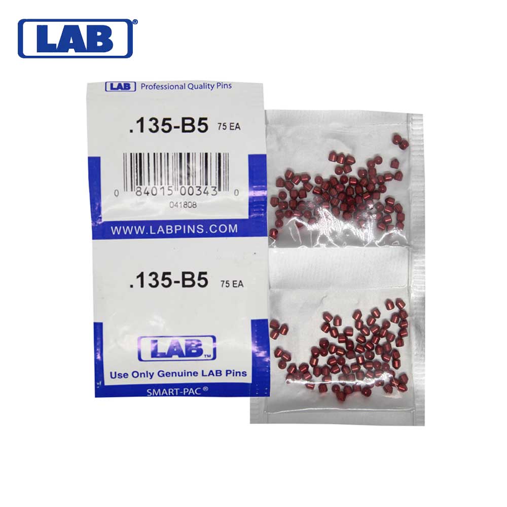 LAB - 5135B-SP - .135 Bottom Pin - .115 Diameter - Crown .005 Universal - Color-Coded - Brass Alloy - Smart Pack 150 Pins