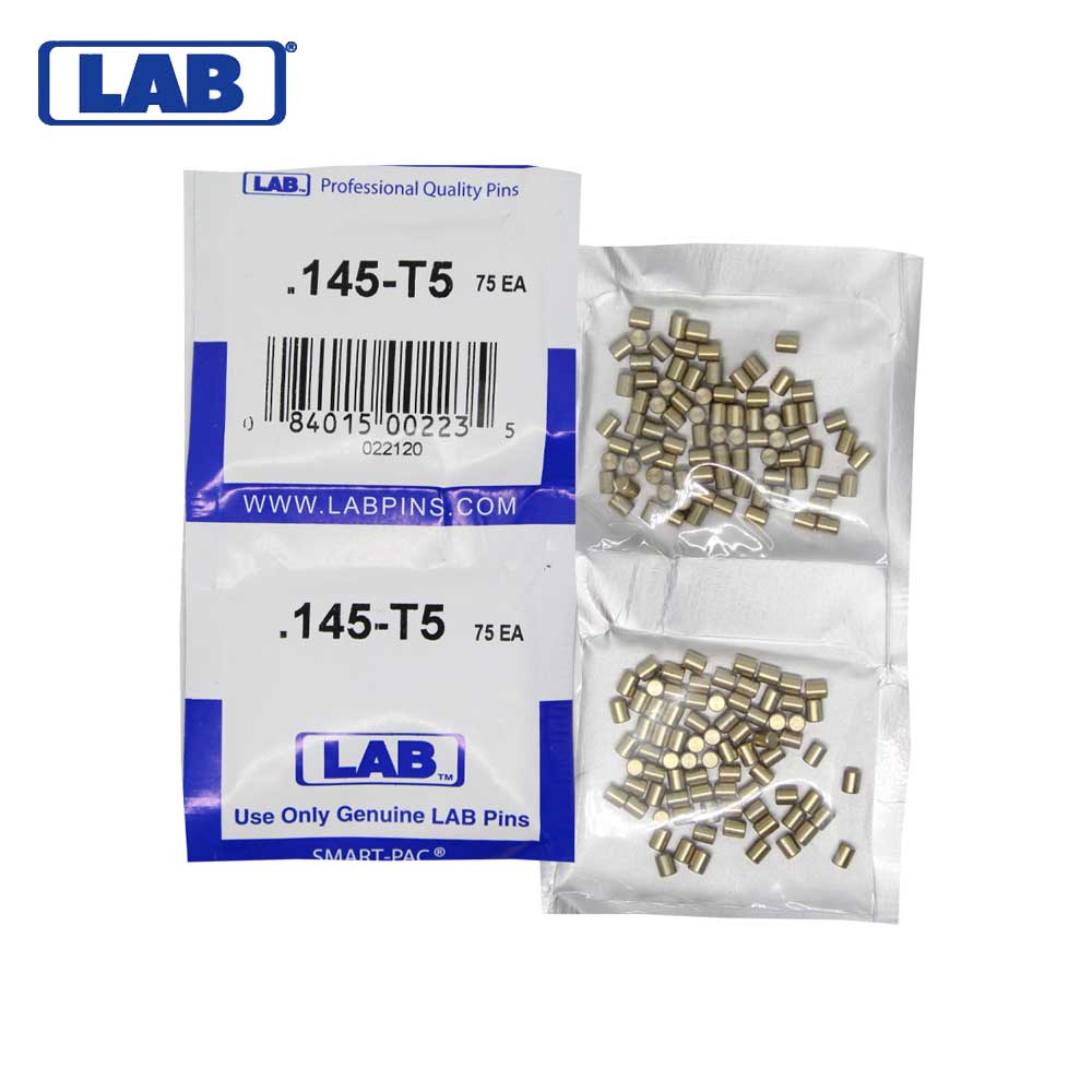 LAB - 5145T-SP - .145 Top Pin - .115 Diameter - Crown .005 Universal - Color-Coded - Brass Alloy - Smart Pack 150 Pins