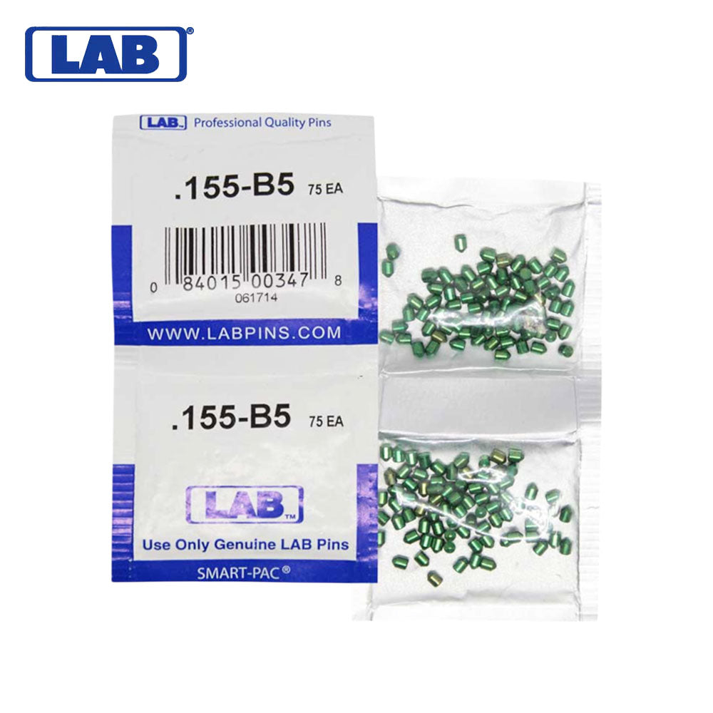LAB - 5155B-SP - .155 Bottom Pin - .115 Diameter - Crown .005 Universal - Color-Coded - Brass Alloy - Smart Pack 150 Pins