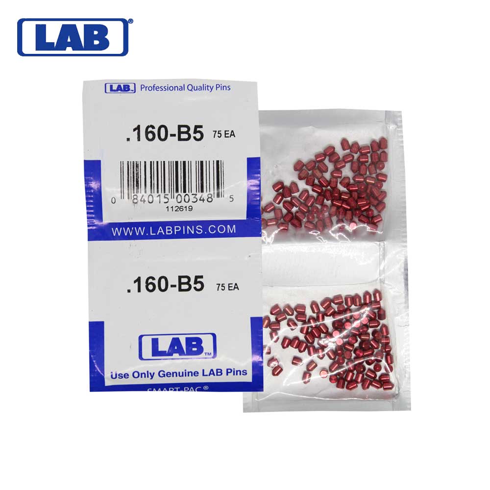 LAB - 5160B-SP - .160 Bottom Pin - .115 Diameter - Crown .005 Universal - Color-Coded - Brass Alloy - Smart Pack 150 Pins