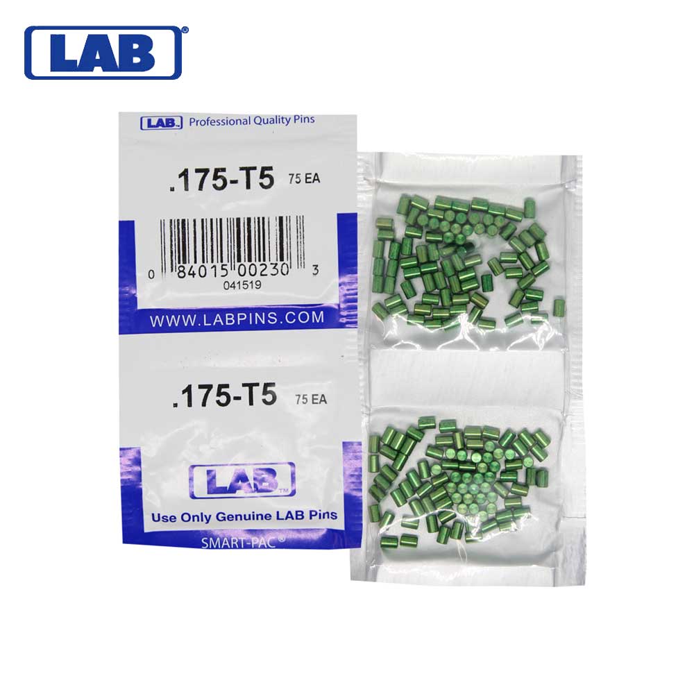LAB - 5175T-SP - .175 Top Pin - .115 Diameter - Crown .005 Universal - Color-Coded - Brass Alloy - Smart Pack 150 Pins