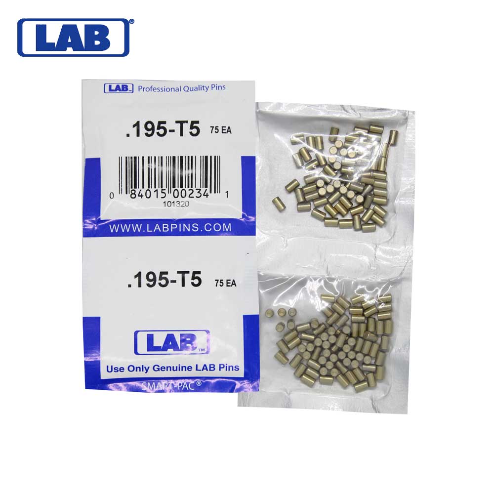 LAB - 5195T-SP - .195 Top Pin - .115 Diameter - Crown .005 Universal - Color-Coded - Brass Alloy - Smart Pack 150 Pins
