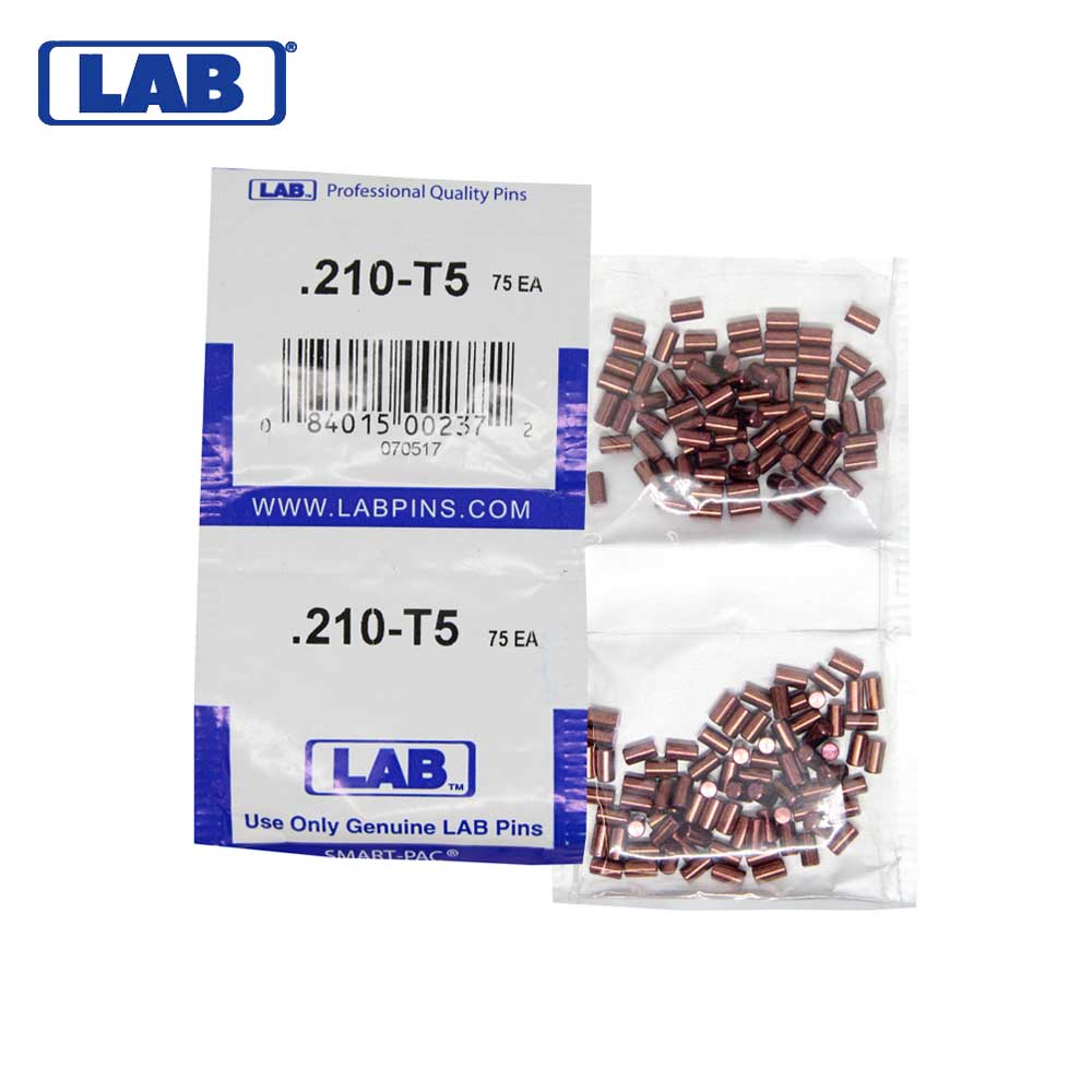 LAB - 5210T-SP - .210 Top Pin - .115 Diameter - Crown .005 Universal - Color-Coded - Brass Alloy - Smart Pack 150 Pins