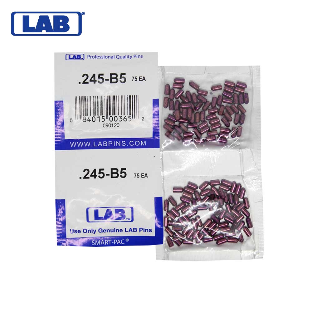 LAB - 5245B-SP - .245 Bottom Pin - .115 Diameter - Crown .005 Universal - Color-Coded - Brass Alloy - Smart Pack 150 Pins