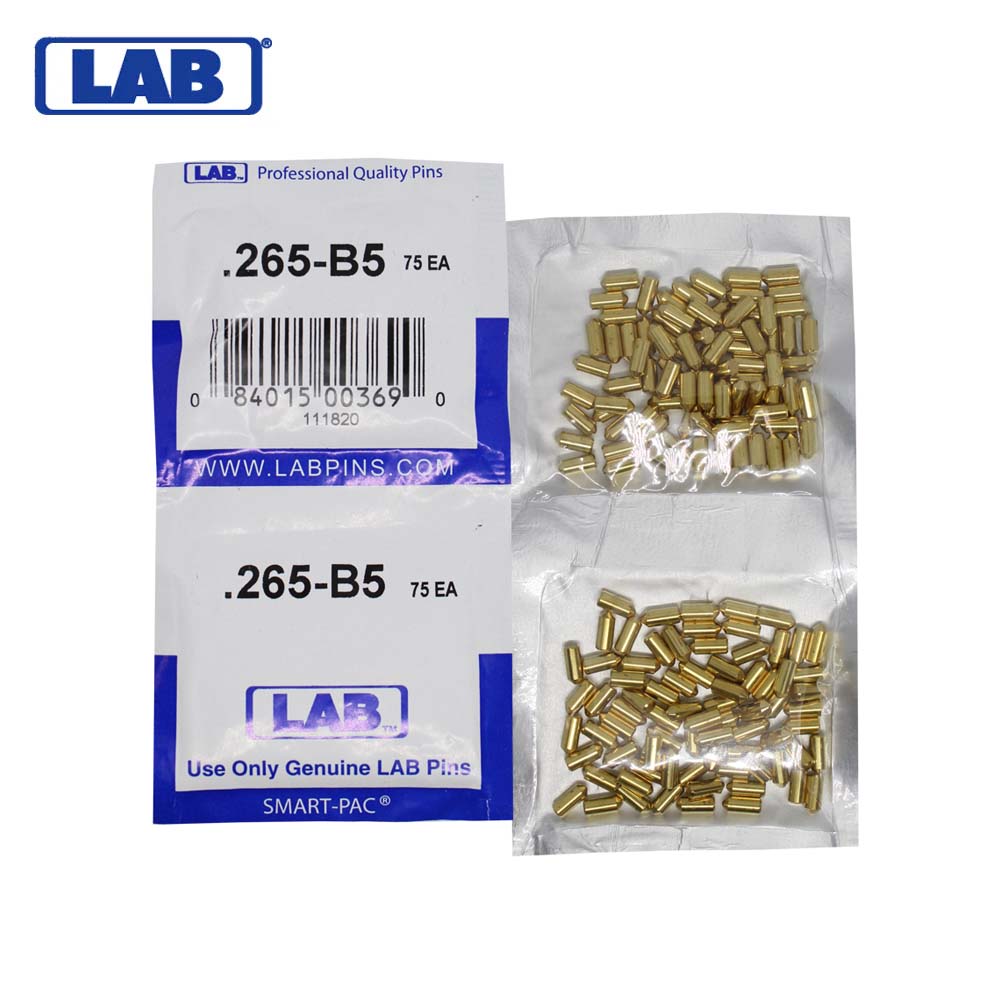 LAB - 5265B-SP - .265 Bottom Pin - Crown .005 Universal - Brass Alloy - Smart Pack 150 Pins