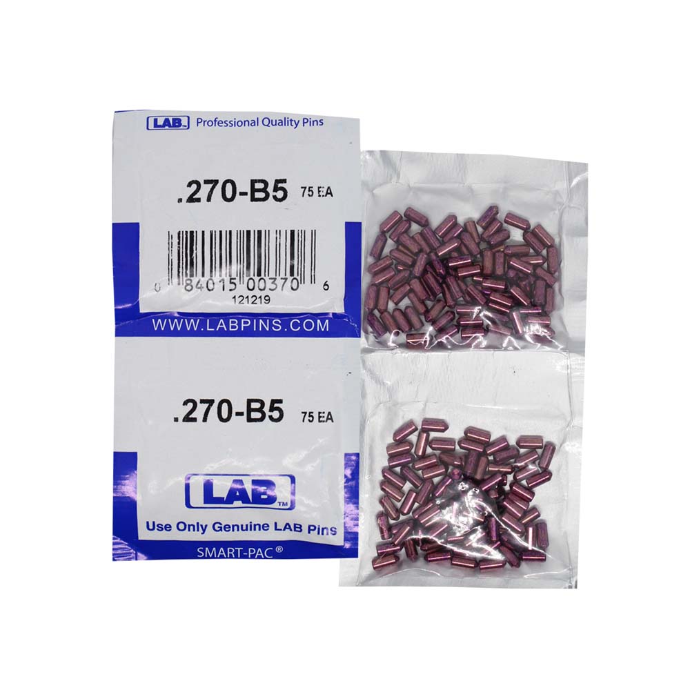 LAB - 5270B-SP - .270 Bottom Pin - Crown .005 Universal - Brass Alloy - Smart Pack 150 Pins