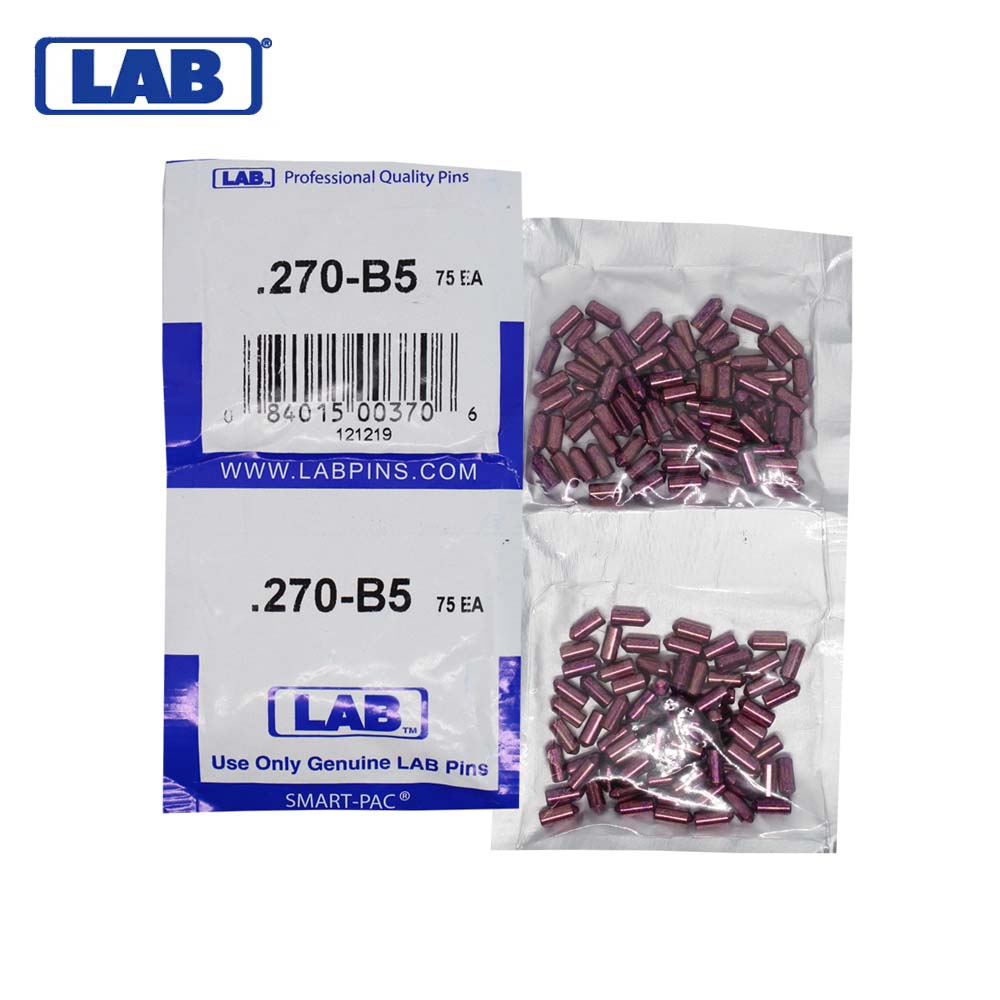 LAB - 5270B-SP - .270 Bottom Pin - Crown .005 Universal - Brass Alloy - Smart Pack 150 Pins