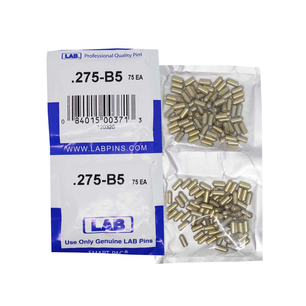 LAB - 5275B-SP - .275 Bottom Pin - Crown .005 Universal - Brass Alloy - Smart Pack 150 Pins