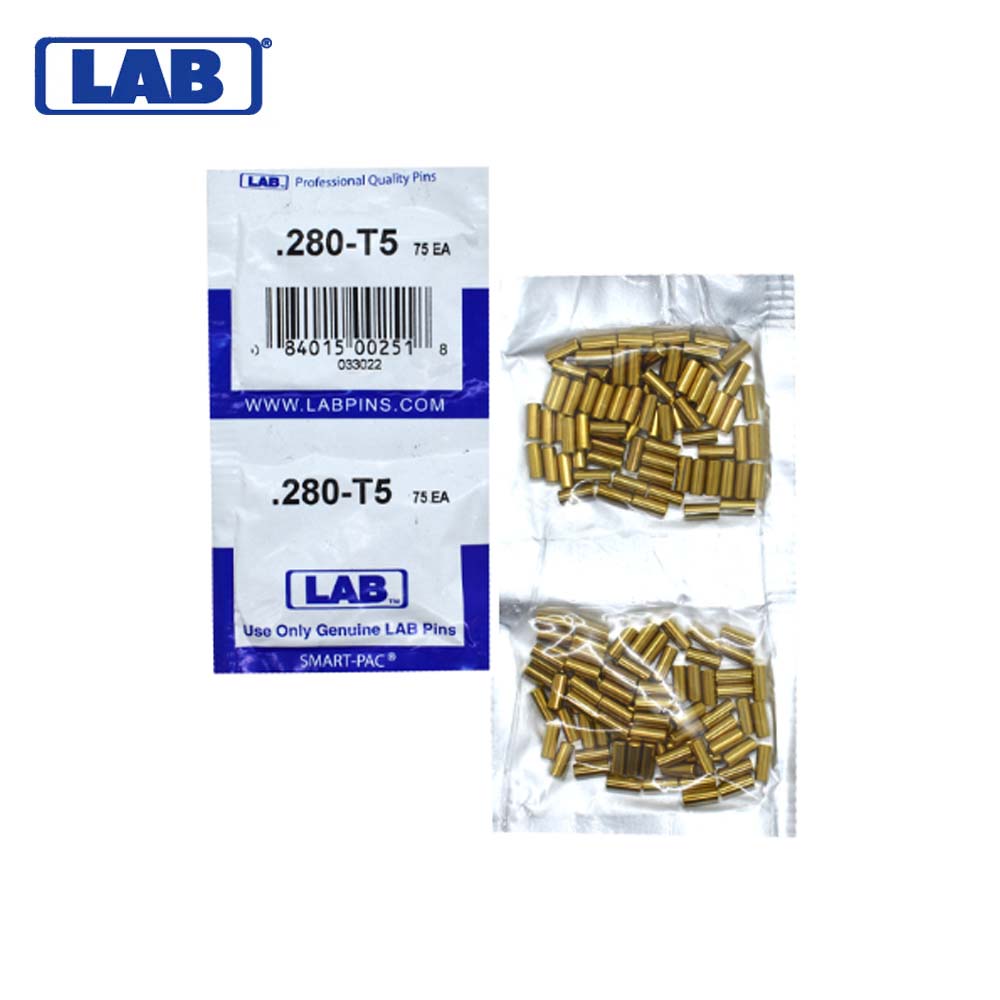 LAB - 5280T-SP - .280 Top Pin - Crown .005 Universal - Brass Alloy - Smart Pack 150 Pins