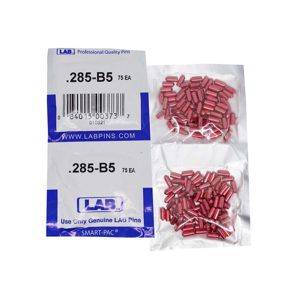 LAB - 5285B-SP - .285 Bottom Pin - Crown .005 Universal - Brass Alloy - Smart Pack 150 Pins