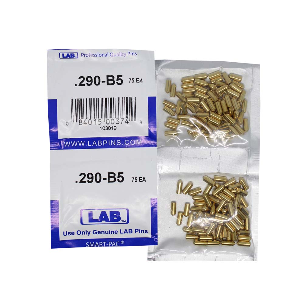LAB - 5290B-SP - .290 Bottom Pin - Crown .005 Universal - Brass Alloy - Smart Pack 150 Pins