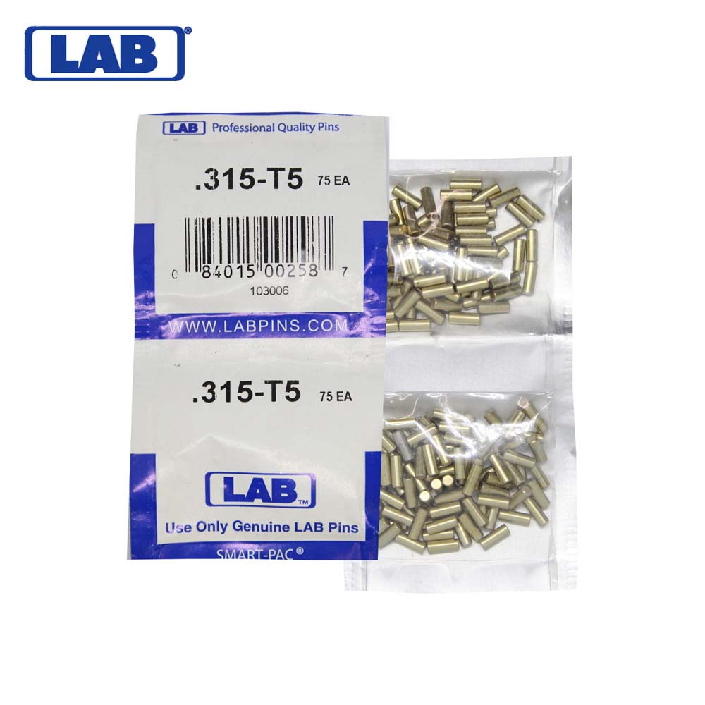 LAB - 5315T-SP - .315 Top Pin - Crown .005 Universal - Brass Alloy - Smart Pack 150 Pins