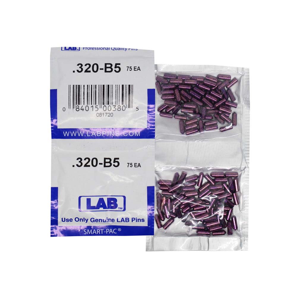 LAB - 5320B-SP - .320 Bottom Pin - Crown .005 Universal - Brass Alloy - Smart Pack 150 Pins