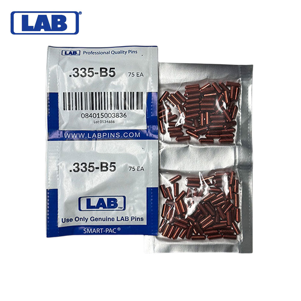 LAB - 5335B-SP - .335 Bottom Pin - Crown .005 Universal - Brass Alloy - Smart Pack 150 Pins