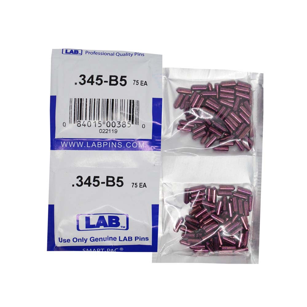 LAB - 5345B-SP - .345 Bottom Pin - Crown .005 Universal - Brass Alloy - Smart Pack 150 Pins