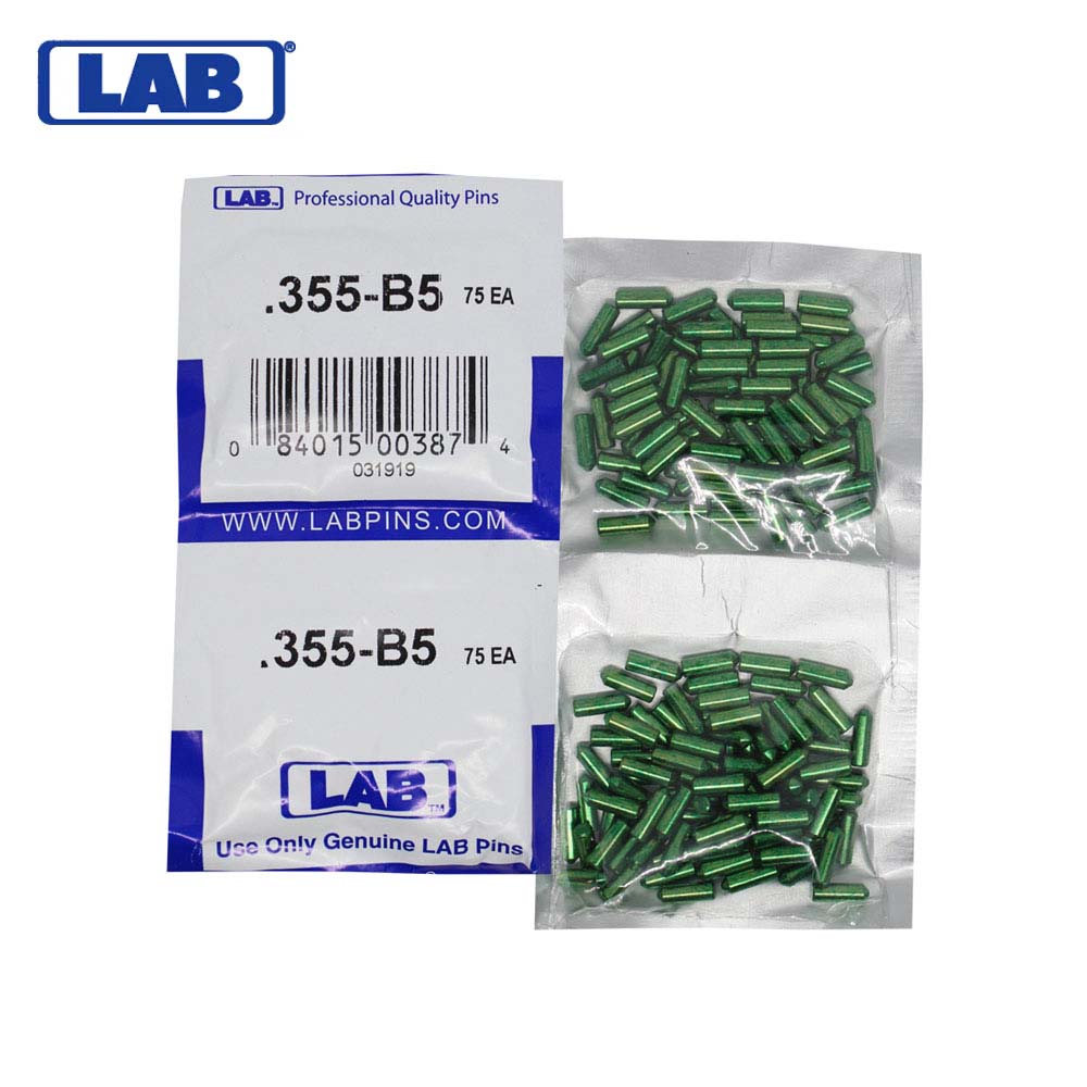 LAB - 5355B-SP - .355 Bottom Pin - Crown .005 Universal - Brass Alloy - Smart Pack 150 Pins