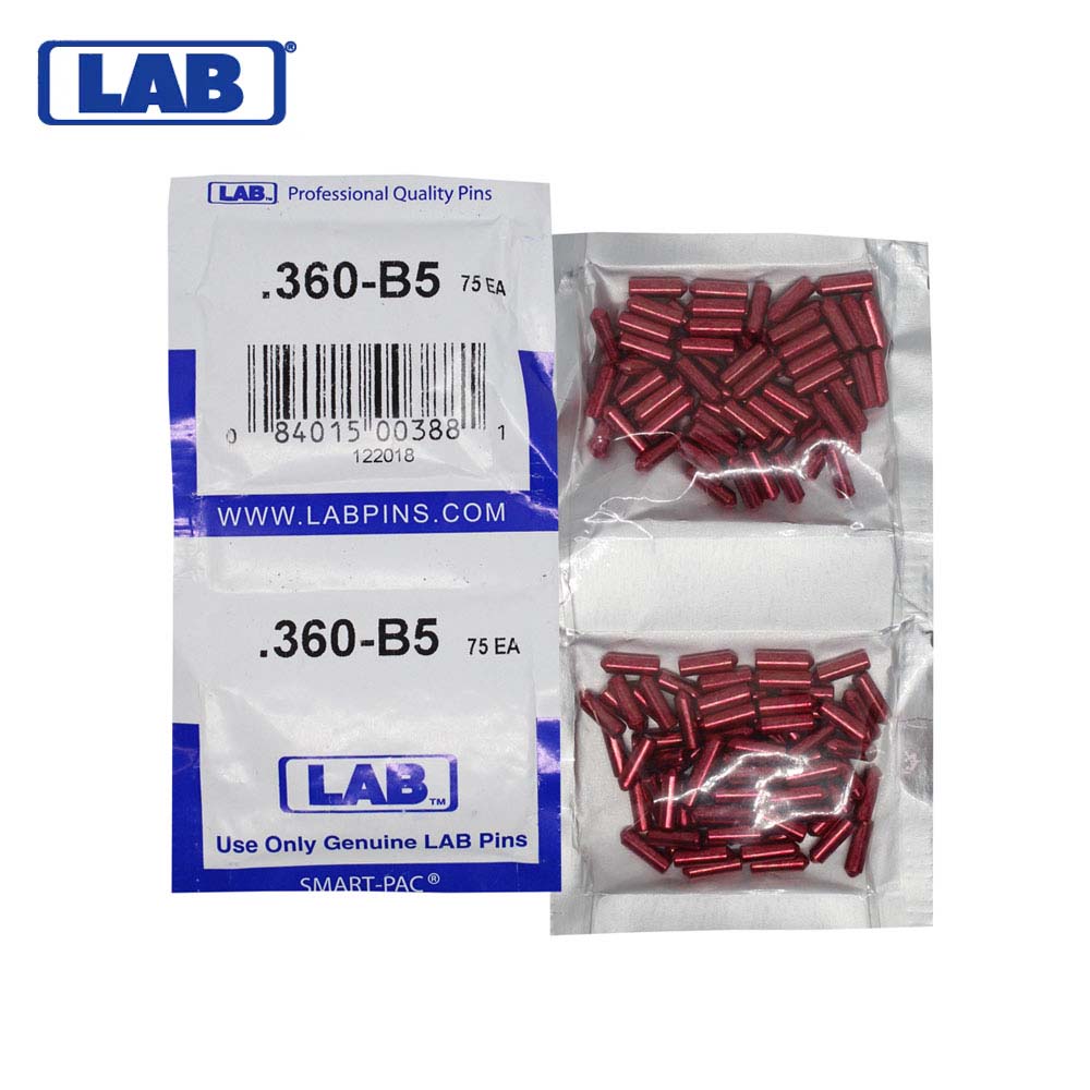 LAB - 5360B-SP - .360 Bottom Pin - Crown .005 Universal - Brass Alloy - Smart Pack 150 Pins