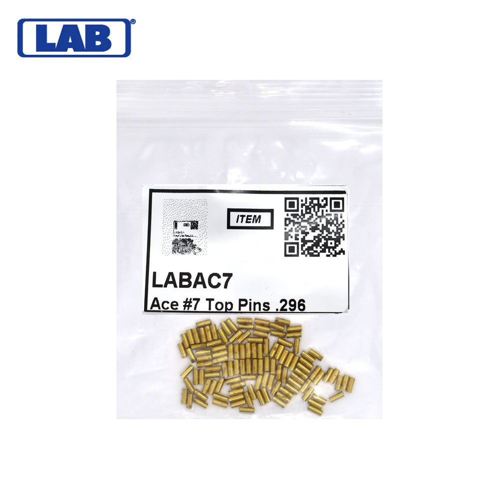 LAB - AC7 - Ace 7 Top Pins .296 - Vial 100 Pins