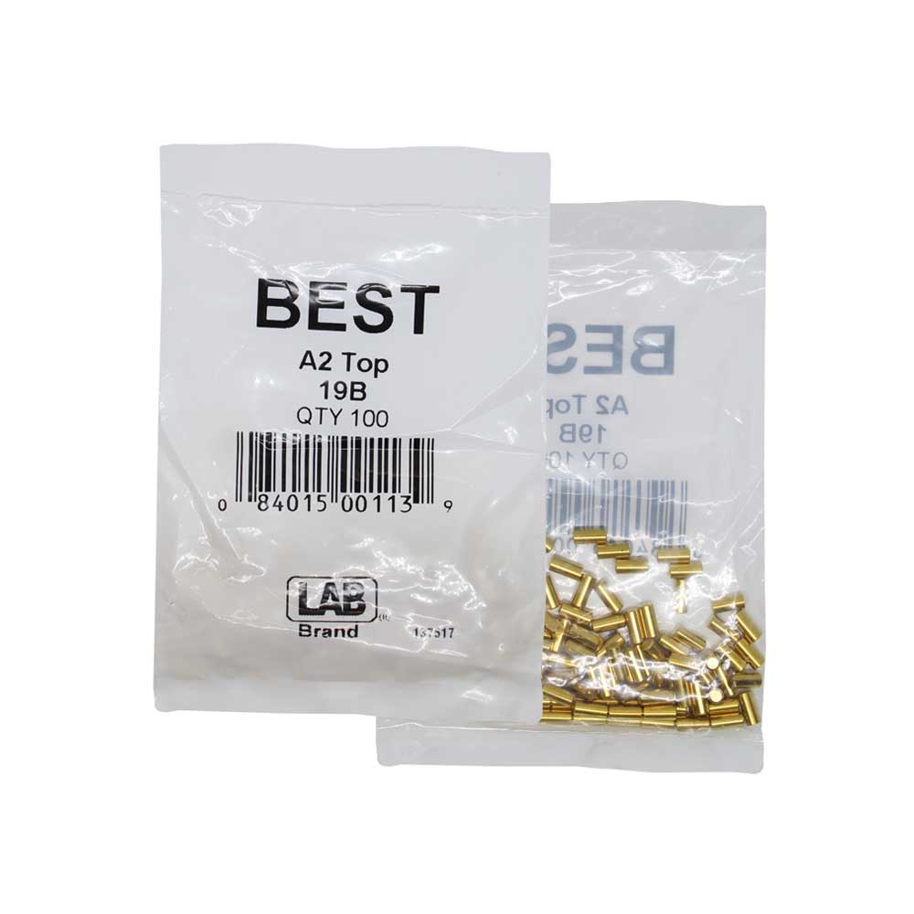 LAB - BEST-19B-P1 - Best A2 Original SFIC 19B Top Pin - Size .237 - Brass - Polybag 100 Pins