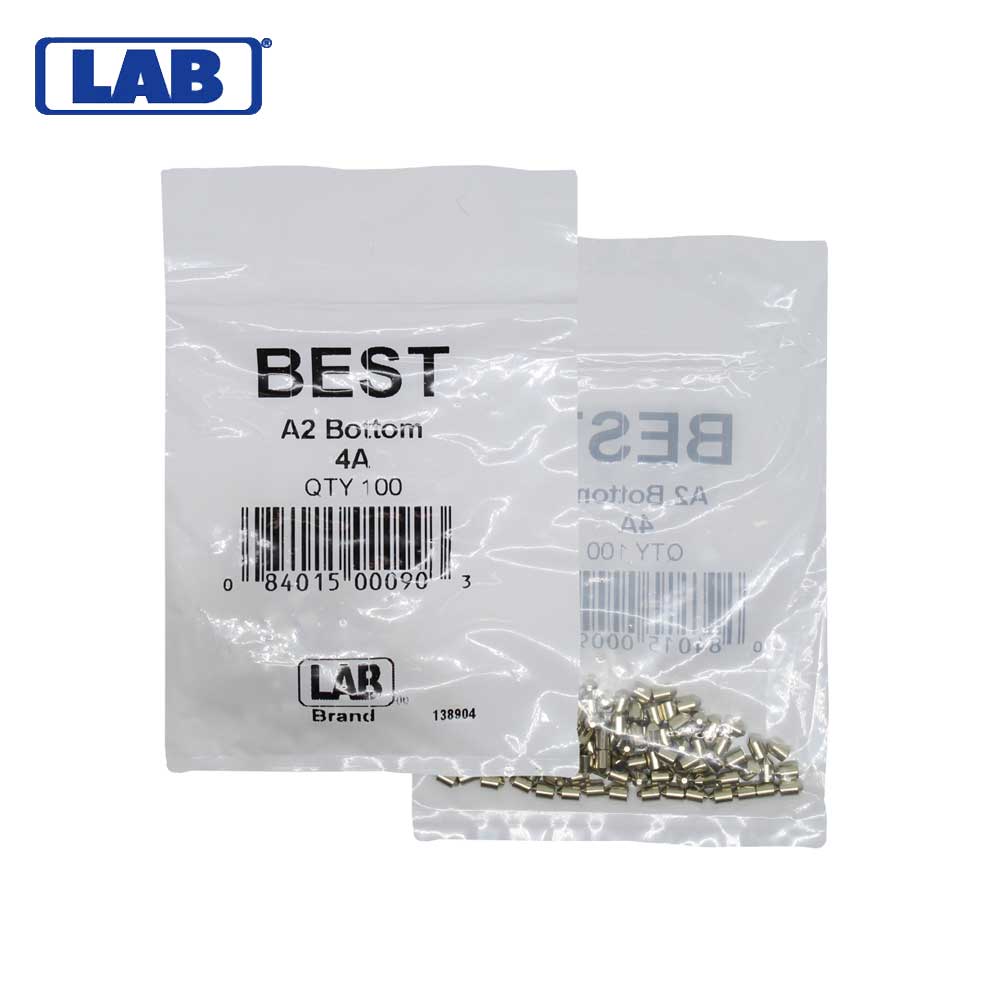 LAB - BEST-4A-P1-NS - Best A2 Original SFIC 4A Bottom Pin - Size .160 - Nickel Silver - Polybag 100 Pins