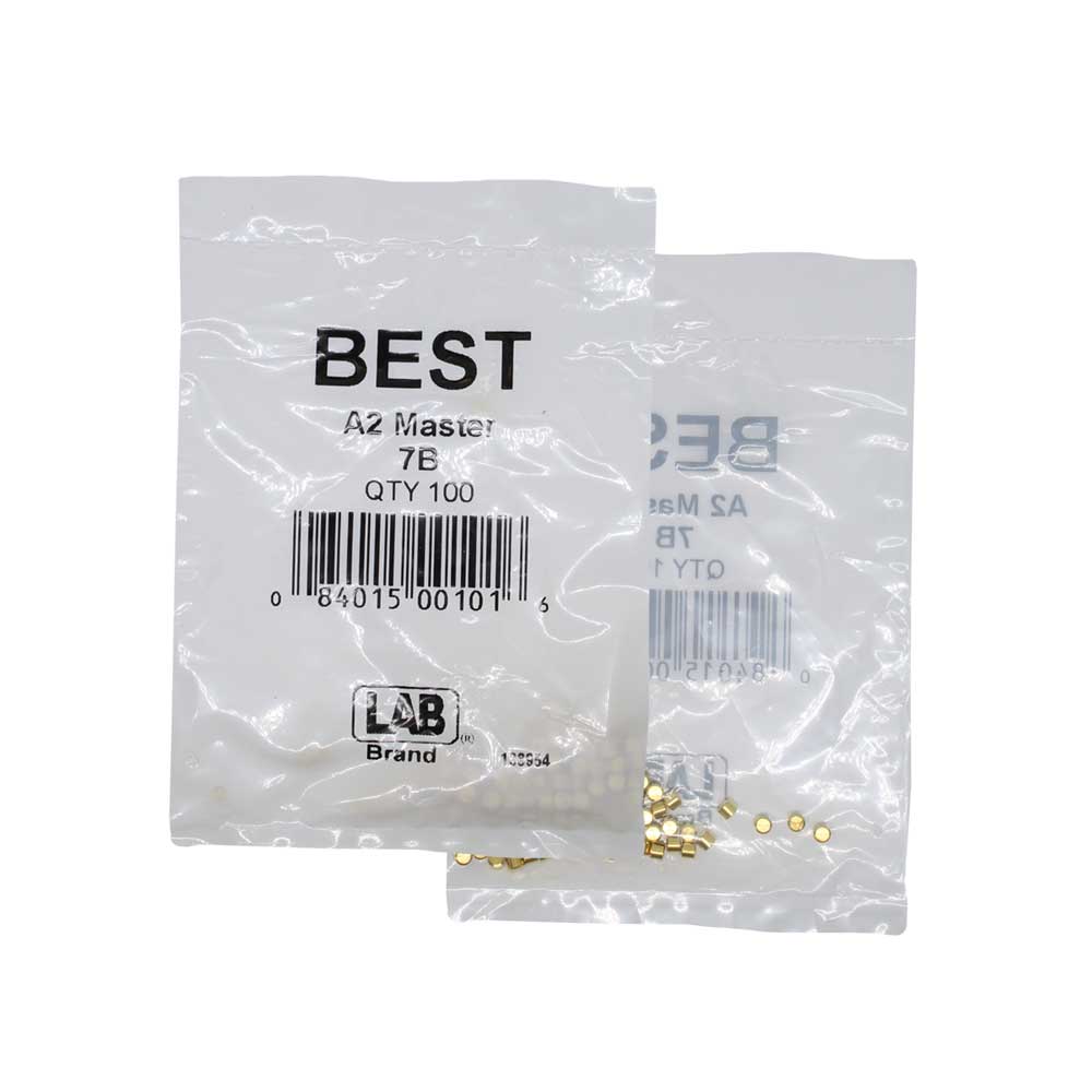 LAB - BEST-7B-P1 - Best A2 Original SFIC 7B Top Pin - Size .087 - Brass - Polybag 100 Pins