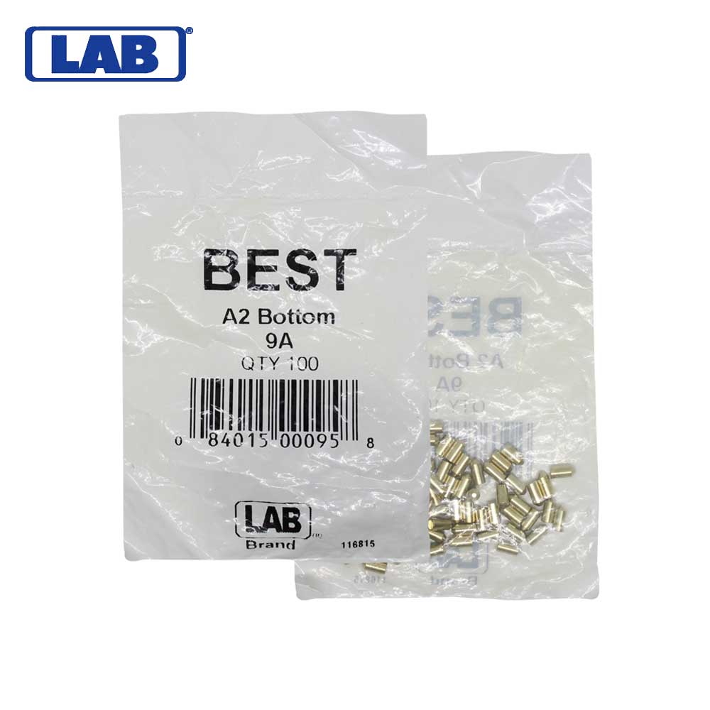 LAB - BEST-9A-P1-NS - Best A2 Original SFIC 9A Bottom Pin - Size .222 - Nickel Silver - Polybag 100 Pins